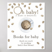 Ein Baby braut Bücher für das Baby Poster (Vorne)