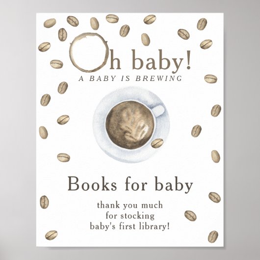 Ein Baby braut Bücher für das Baby Poster (Vorne)
