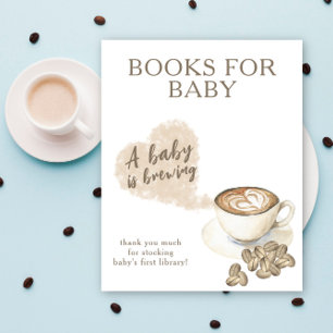 Ein Baby braut Bücher für das Baby Poster