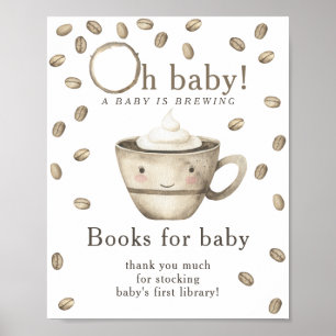 Ein Baby braut Bücher für das Baby Poster
