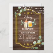 Ein Baby braut Co-Ed-Baby-Dusche Einladung (Vorderseite)