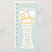 Ein Baby Braut Co-Ed Brauerei Baby Shower Einladun (Vorne/Hinten)