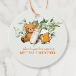 Ein Baby braut danke Ihnen für Tags Geschenkanhänger