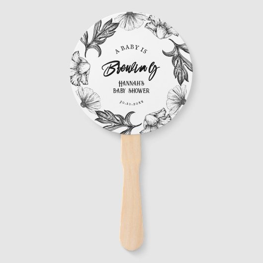 Ein Baby braut die Tätowierung der gotischen Blume Fächer (Vorderseite)