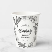 Ein Baby braut die Tätowierung der gotischen Blume Pappbecher (Vorderseite)