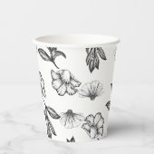 Ein Baby braut die Tätowierung der gotischen Blume Pappbecher (Vorderseite)