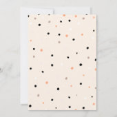 Ein Baby braut Dots Pumpkin Ghost Baby Dusche Einladung (Rückseite)