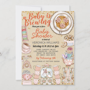Ein Baby braut Dusche Einladung