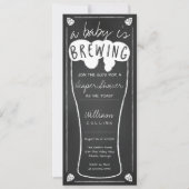 Ein Baby braut Dusche Einladung, Windeldusche Einladung (Vorderseite)