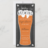 Ein Baby braut Dusche Einladung, Windeldusche Einladung (Vorderseite)