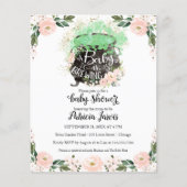 Ein Baby braut ein Babyduschbudget (Vorderseite)