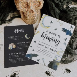 Ein Baby braut eine Alleindusche. Einladung