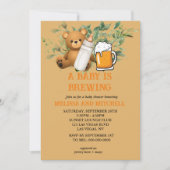 Ein Baby braut eine Babydusche Einladung (Vorderseite)