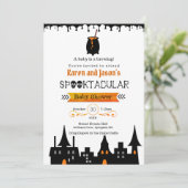 Ein Baby braut eine Babydusche Einladung (Stehend Vorderseite)