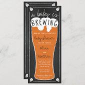 Ein Baby braut eine Babydusche und lädt dazu ein Einladung (Vorne/Hinten)