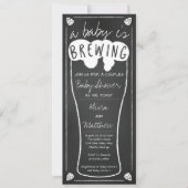 Ein Baby braut eine Babydusche und lädt dazu ein Einladung (Vorderseite)