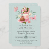 Ein Baby braut eine geschlechtsneutrale Babydusche Einladung (Vorne/Hinten)