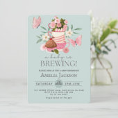 Ein Baby braut eine geschlechtsneutrale Babydusche Einladung (Stehend Vorderseite)