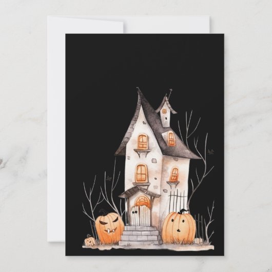 Ein Baby braut eine gotische Babydusche Einladung (Rückseite)