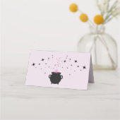 Ein Baby braut eine HexenBaby-Dusche Platzkarte (Rückseite)