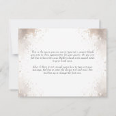 Ein Baby braut eine neutrale Halloween-Kinderdusch Dankeskarte (Rückseite)