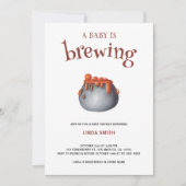 Ein Baby braut eine neutrale Halloween-Kinderdusch Einladung (Vorderseite)