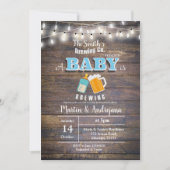 Ein Baby braut Einladung Boy BaByQ (Vorderseite)