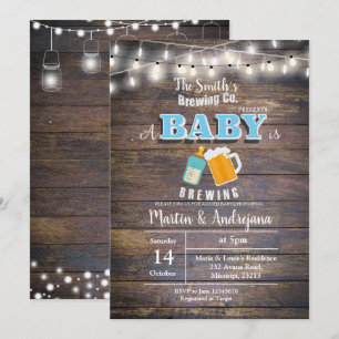 Ein Baby braut Einladung Boy BaByQ