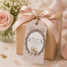 Ein Baby braut Gingham-Kaffee-Baby-Shower