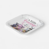 Ein Baby braut Girl Pink Halloween Babydusche Pappteller (Gewinkelt)