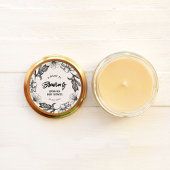 Ein Baby braut Gothic-Blume mit Babydusche Runder Aufkleber