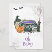 Ein Baby braut Halloween Baby Dusche Einladung (Rückseite)