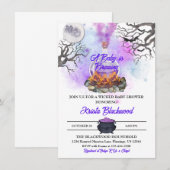 Ein Baby braut Halloween Baby Dusche Einladung (Vorne/Hinten)