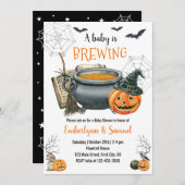 Ein Baby braut Halloween Baby Dusche Einladung (Vorne/Hinten)