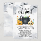 Ein Baby braut Halloween Baby Dusche Einladung (Vorne/Hinten)