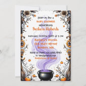 Ein Baby braut Halloween Baby Dusche Einladung (Rückseite)