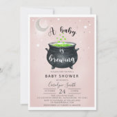 Ein Baby braut Halloween Baby Dusche Einladung (Vorderseite)