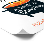 Ein Baby braut Halloween Baby Dusche Gefallen Post Poster (Ecke)