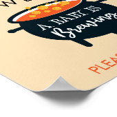 Ein Baby braut Halloween Baby Dusche Gefallen Post Poster (Ecke)