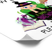 Ein Baby braut Halloween Baby Dusche Gefallen Poster (Ecke)