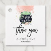 ein Baby braut Halloween Baby Dusche Pink Geschenkanhänger (Vorderseite)