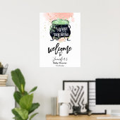 ein Baby braut Halloween Baby Dusche Pink Poster (Heimbüro)