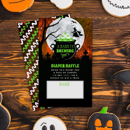 Ein Baby braut Halloween-Baby-Dusche-Windel Begleitkarte
