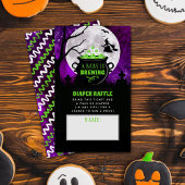 Ein Baby braut Halloween-Baby-Dusche-Windel Begleitkarte