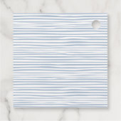 ein Baby braut Halloween Baby Shower Blue Geschenkanhänger (Rückseite)