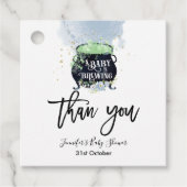 ein Baby braut Halloween Baby Shower Blue Geschenkanhänger (Vorderseite)