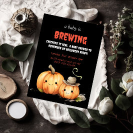 Ein Baby braut Halloween Baby Shower Invite