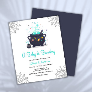Ein Baby braut Halloween Baby Shower Invite