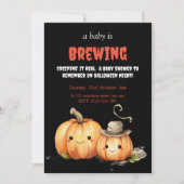 Ein Baby braut Halloween Baby Shower Invite (Vorderseite)