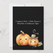 Ein Baby braut Halloween Baby Shower Invite (Rückseite)